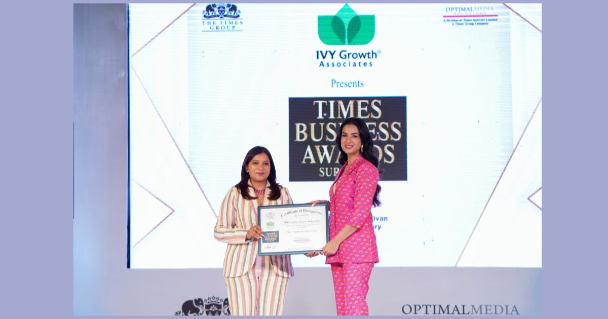 Sims Studio by Seema Kalavadia gets honoured with Times Business Awards 2023 as Most Popular Designer Label